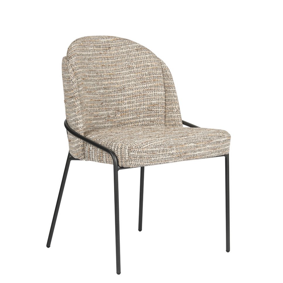 Set van 2 Fjord stoelen met Scandinavisch design in moderne woonkamer