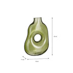 Vase Glass Light Green L19 x W11 x H25 cm
