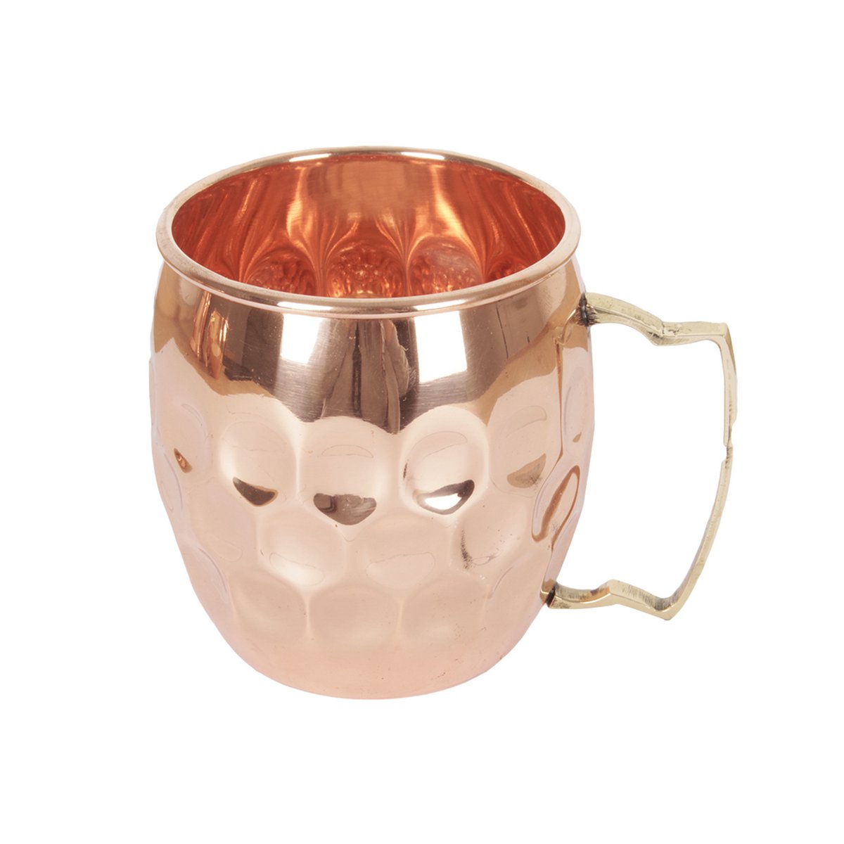 Koperen mok voor Moscow Mule in keuken
