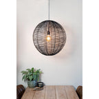 Hanglamp Mat Zwart Ø55x55cm