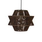 Hanglamp walnoot bruin Ø35x28cm