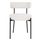 Badalona Dining Chair Set of 2 - White Bouclé