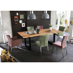 Tafel van Acacia 220x100 cm met Ijzeren Frame