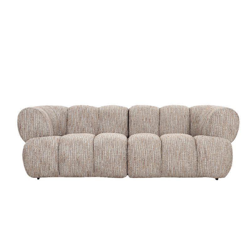 Beige 2,5-zits bank in moderne woonkamer