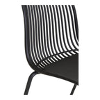 Branson Garden Chair Black Stackable 55x46.5x82 cm Set of 4