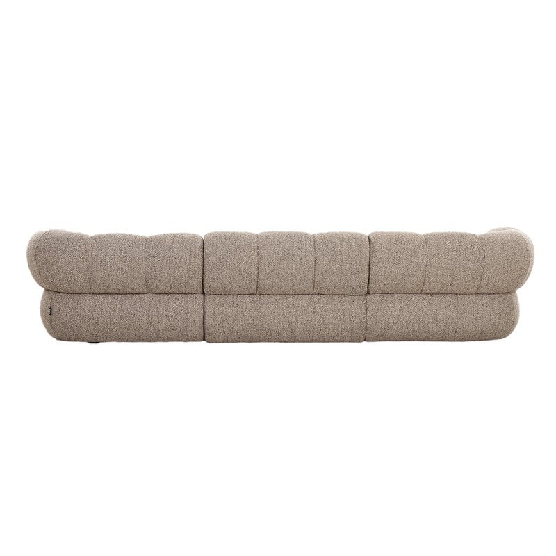 4-zits Bank Rechter Lounge Sand Boucle