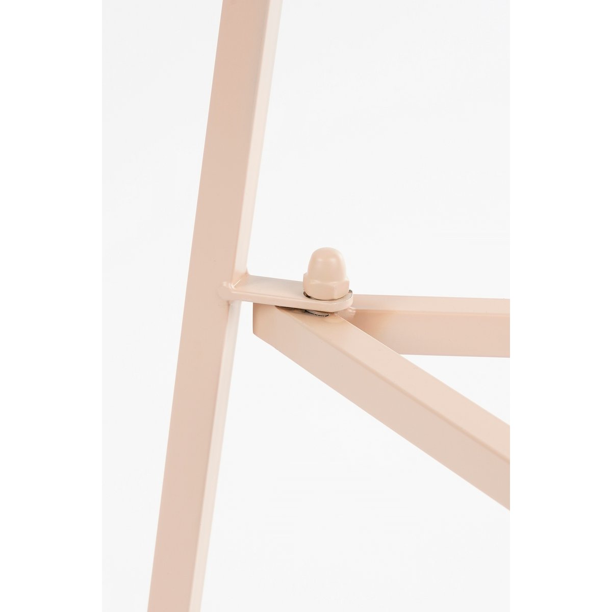 Plantentafel Metaal Lichtroze Ø30xH80cm