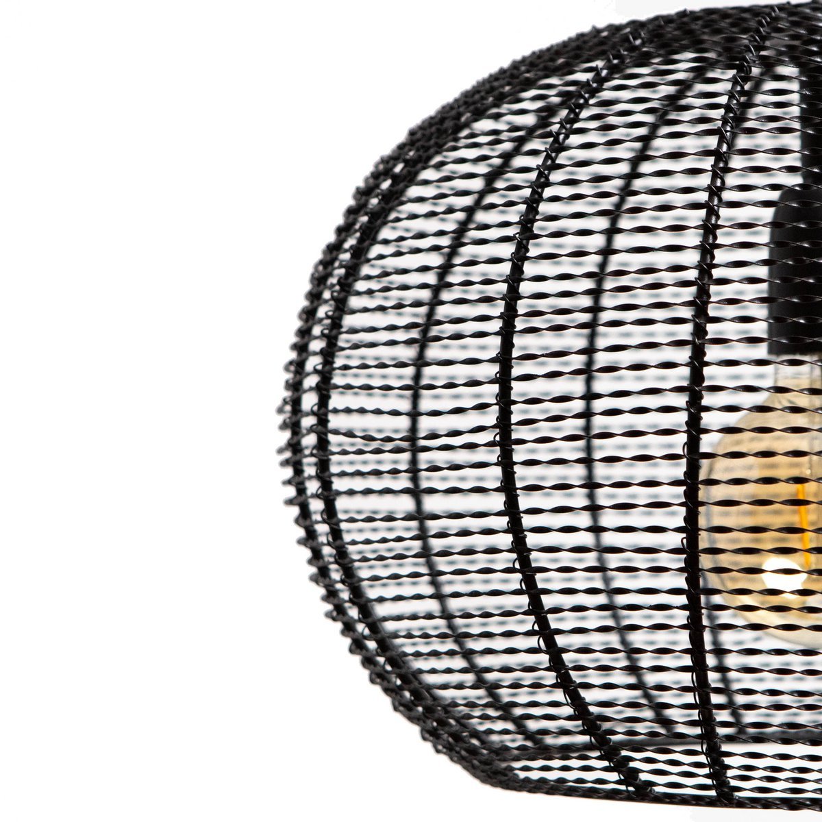 Hanglamp Mat Zwart Ø50x38cm