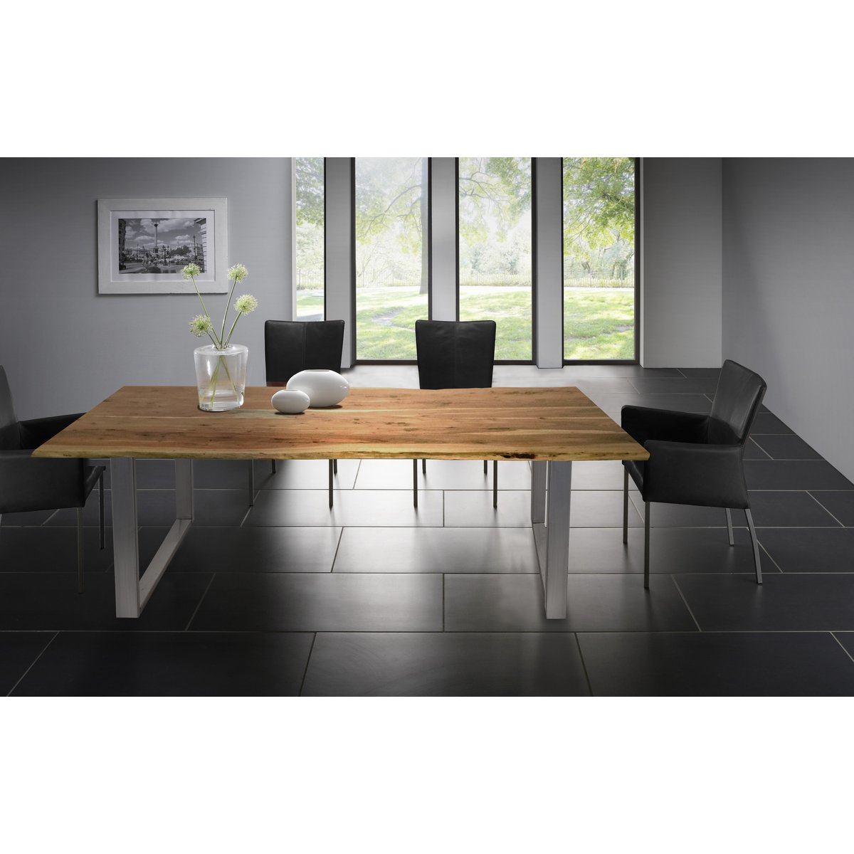 Tafel 240x100 cm Natuurlijk Acacia 56 mm