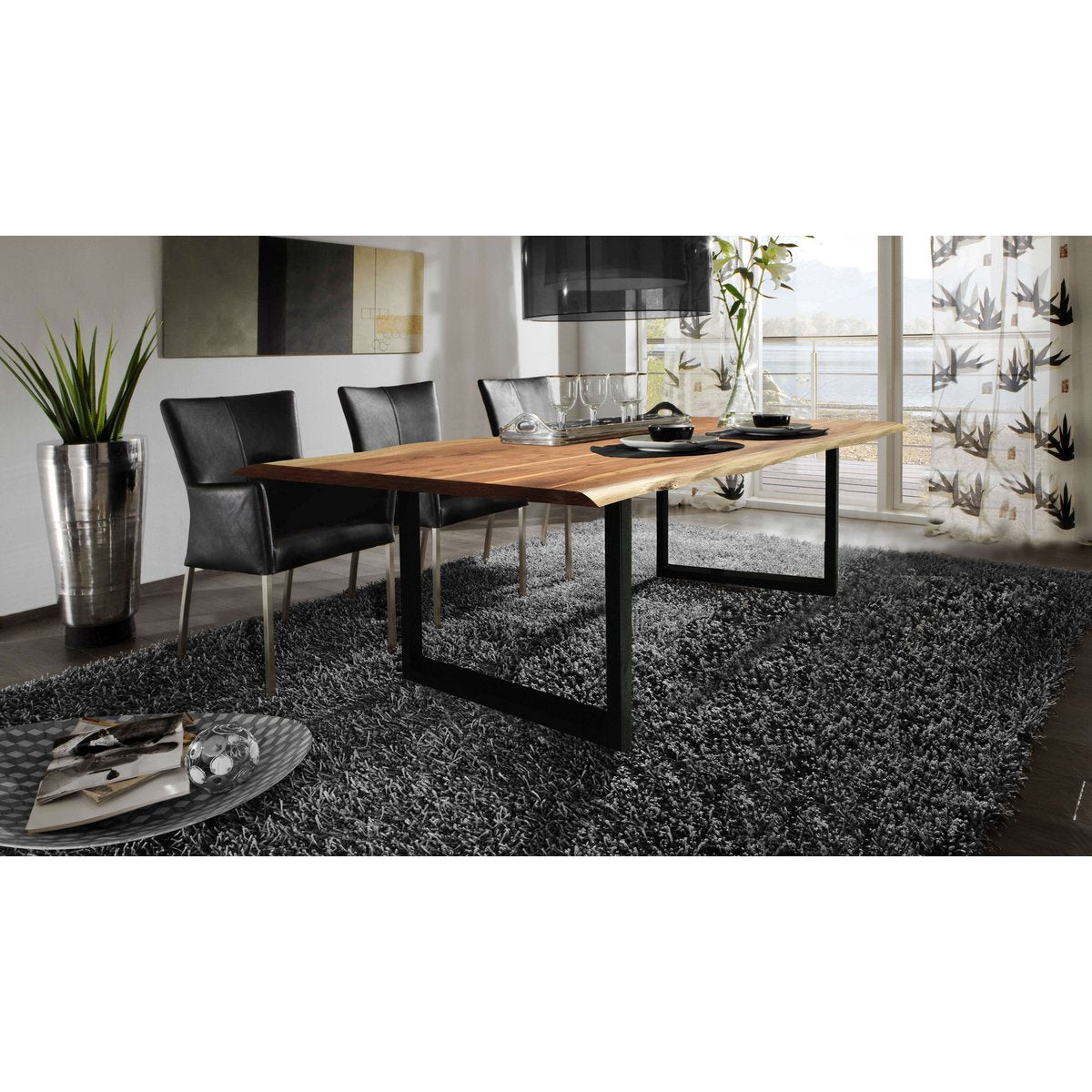 Dining table 240x100 cm Natural Acacia