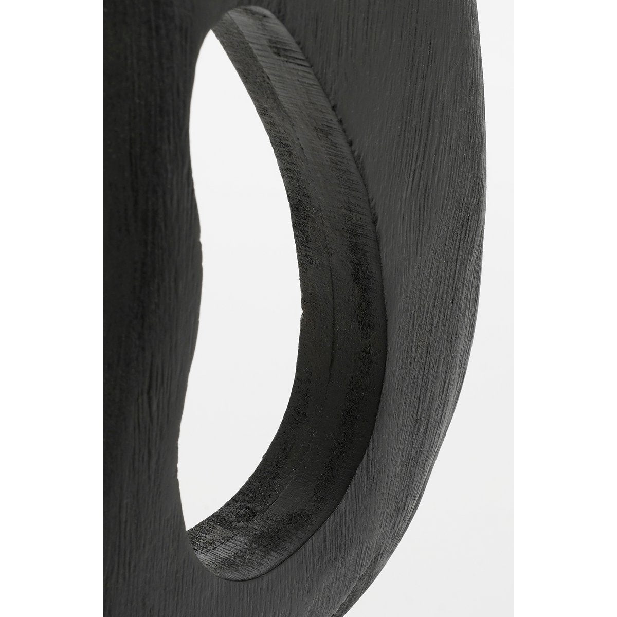 Ornament on Foot - Mango Wood Black - 38 cm