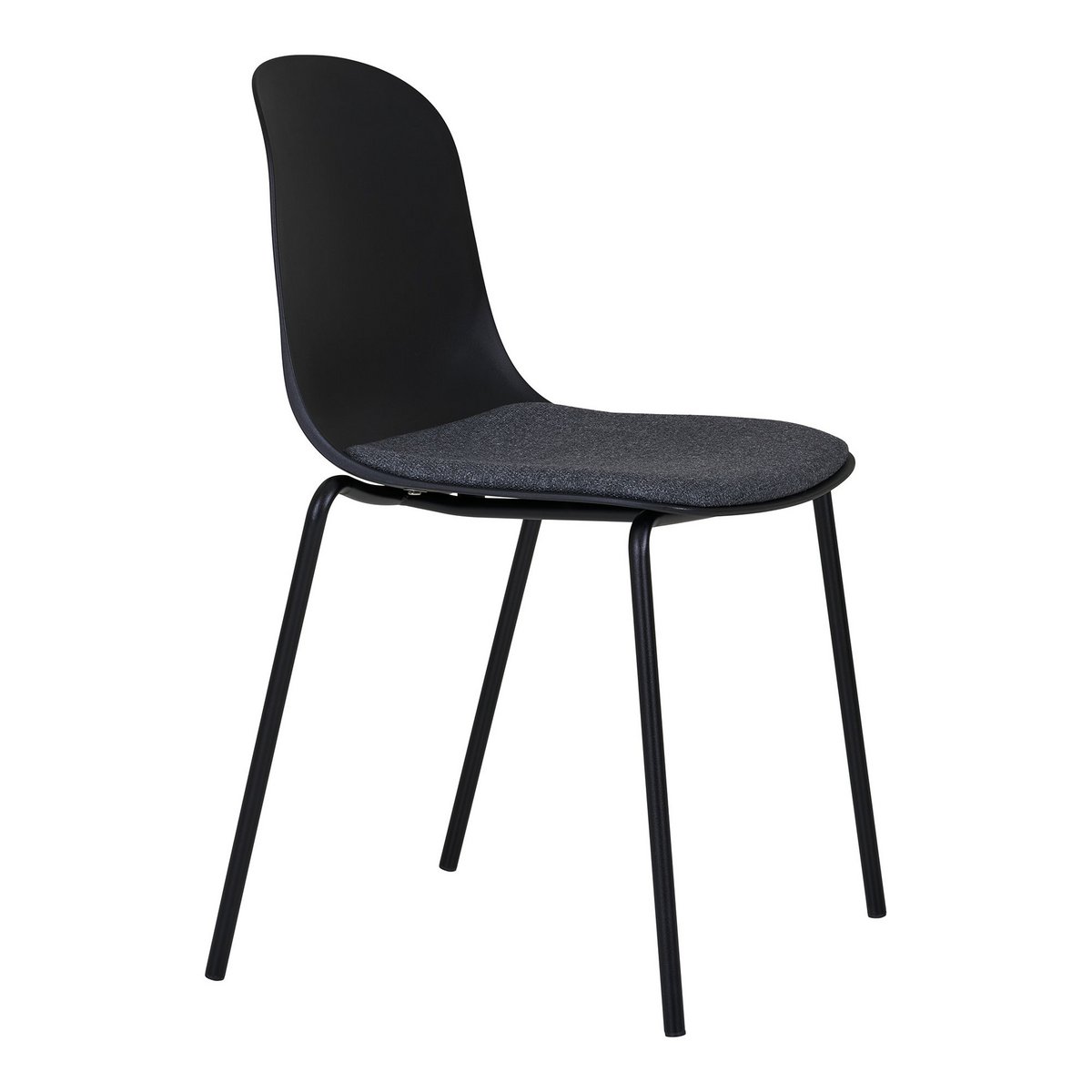 Madalena Eetkamerstoel Zwart 53x50x85cm Set van 2