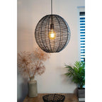 Hanglamp Mat Zwart Ø45x45cm