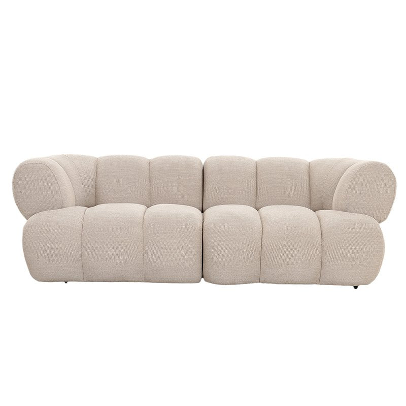 Beige 2,5-zits bank in moderne woonkamer