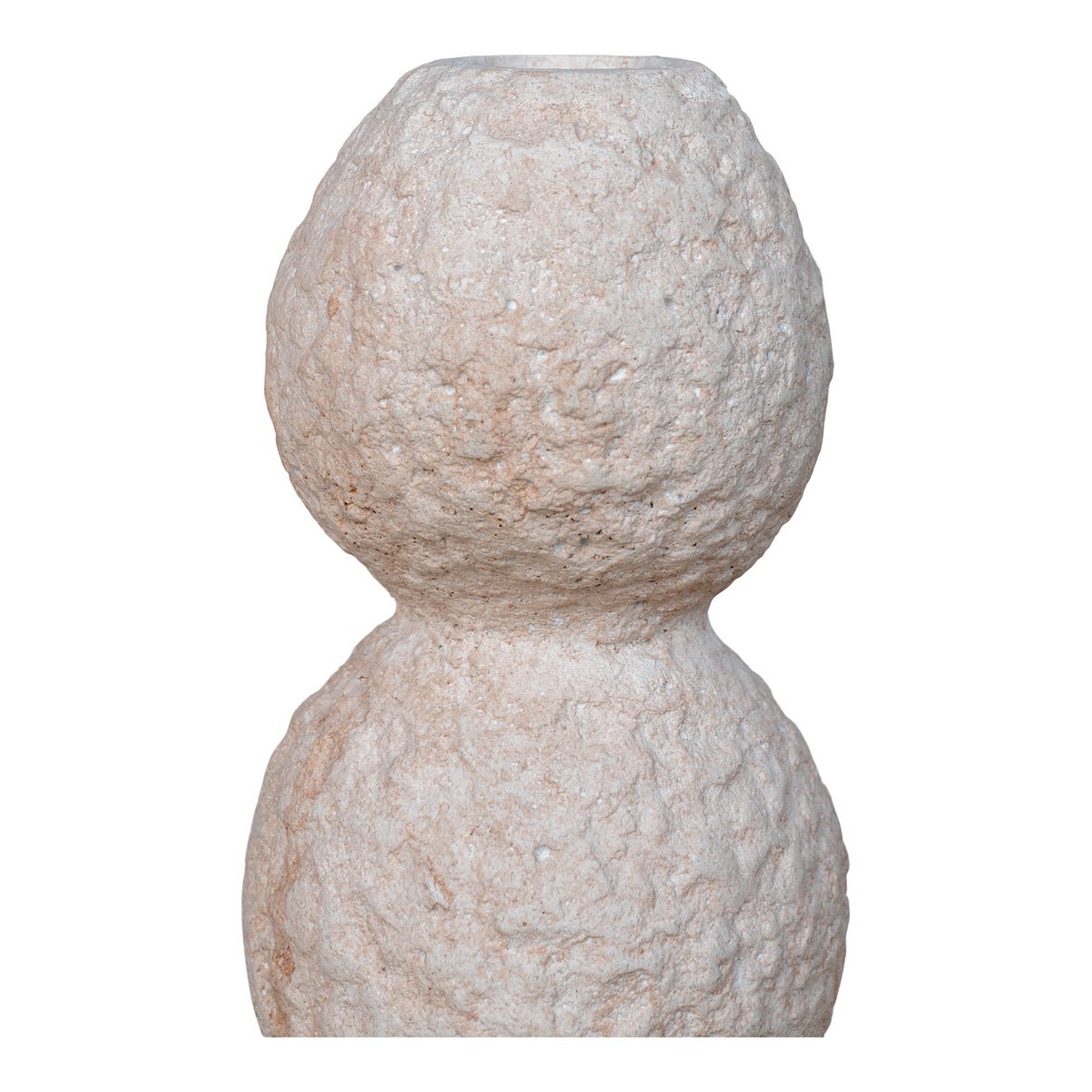 Set van 2 Cementen Kaarsenhouders Naturel