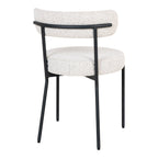 Badalona Dining Chair Set of 2 - White Bouclé