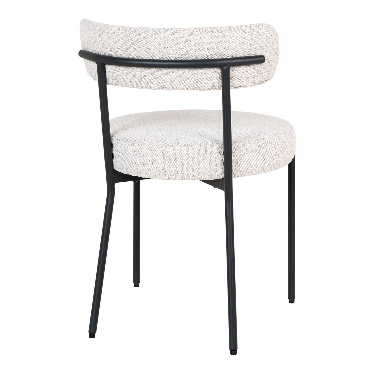 Badalona Dining Chair Set of 2 - White Bouclé