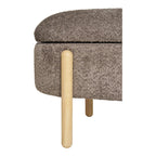 Branca Bench - Brown/Natural, 98x41x48 cm