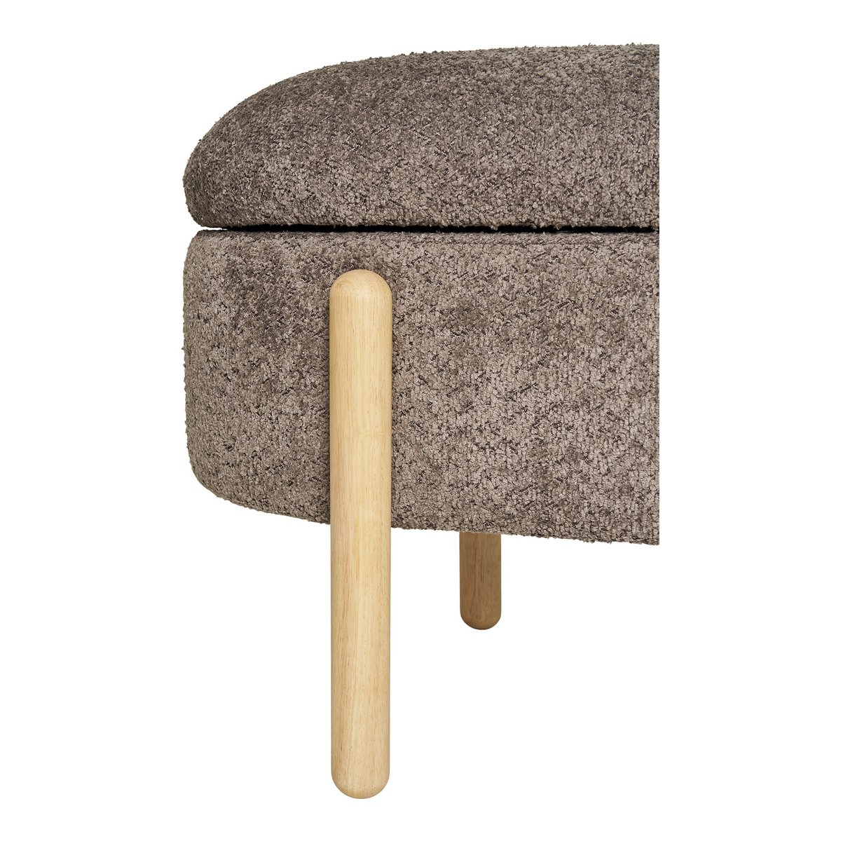 Branca Bench - Brown/Natural, 98x41x48 cm