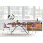 Dining table 220x100 cm with iron frame