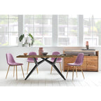 Dining table 160x85 cm with iron frame