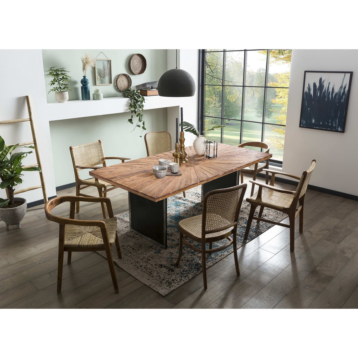 Dining table 160x90 cm Teak wood