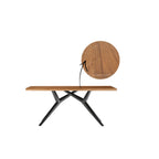 Dining table 200x100 cm with iron frame