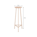 Plantentafel Metaal Lichtroze H120 x Ø35 cm