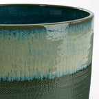 Olof Bloempot Terracotta Donkergroen - H24 x Ø26 cm