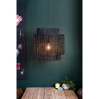 Hanglamp mat zwart Ø40x45cm