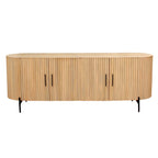 TV cabinet with mango wood and slats