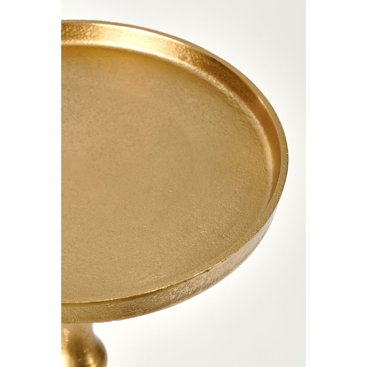 Bijzettafel Gerecycled Aluminium Goud Ø25xH66cm
