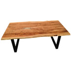 Tafel 200x100 cm van natuurlijk acacia
