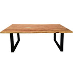 Tafel met zwart frame 160x85 cm