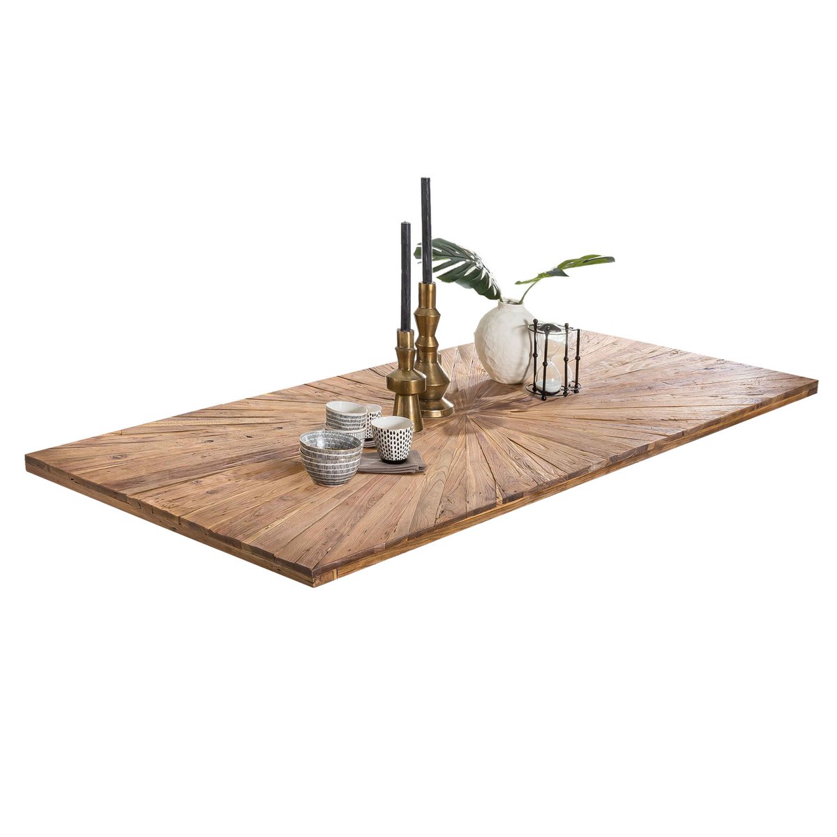 Industriële Tafel 220x100 cm Teakhout
