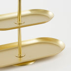 Rama Etagere 2 Laags Metaal Goud