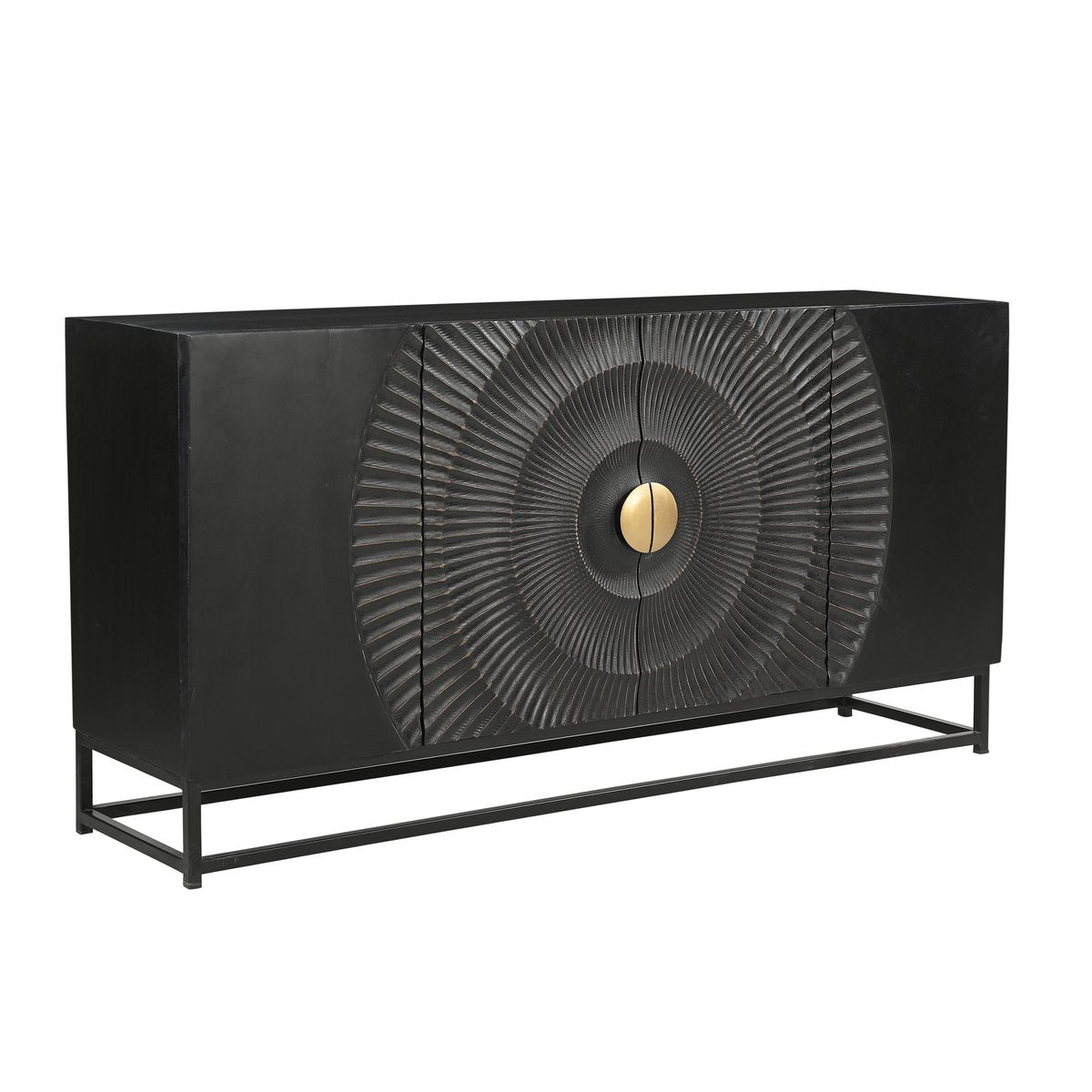 Black Mango Wooden Sideboard 150cm