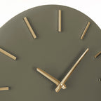 Wandklok Ø36 cm Donkergroen
