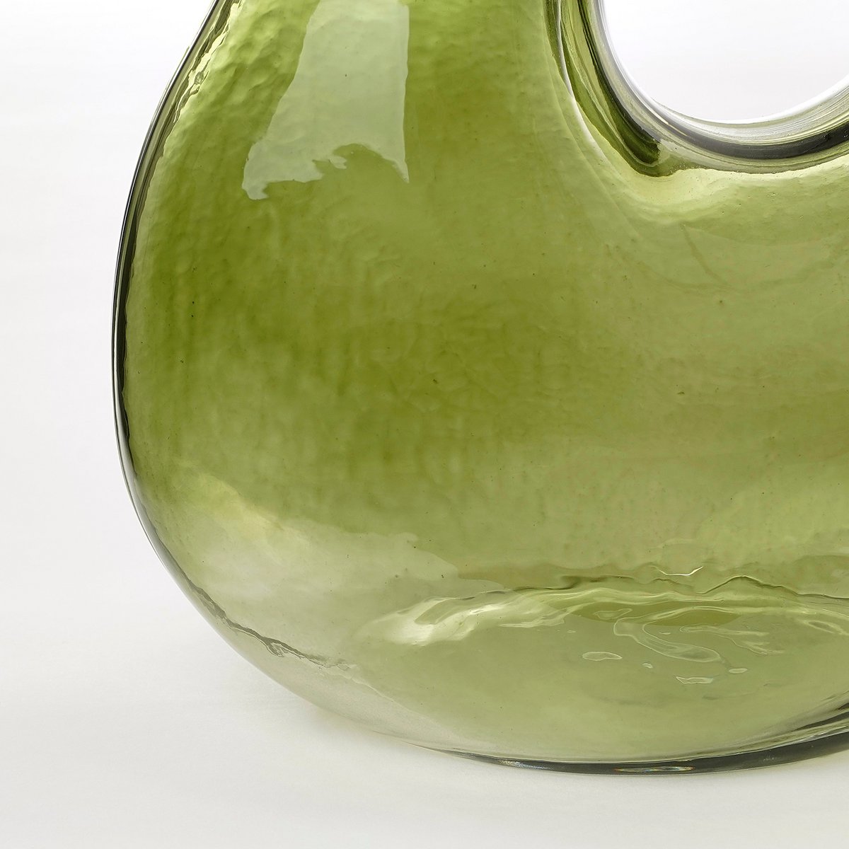 Vase Glass Light Green L19 x W11 x H25 cm