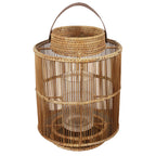 Handgemaakte rattan lantaarn uit Myanmar in woonkamer