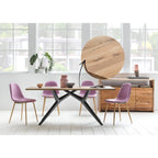 Dining table 180x100 cm with iron frame