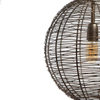 Hanglamp Antiek Brons Ø35x35cm