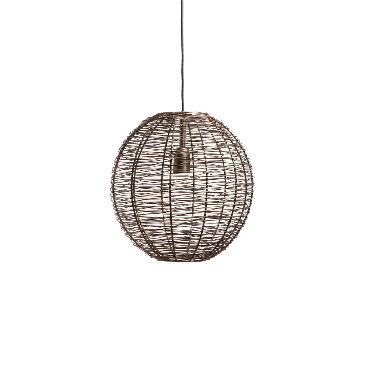Hanglamp Metaal Antiek Brons Ø45x45cm