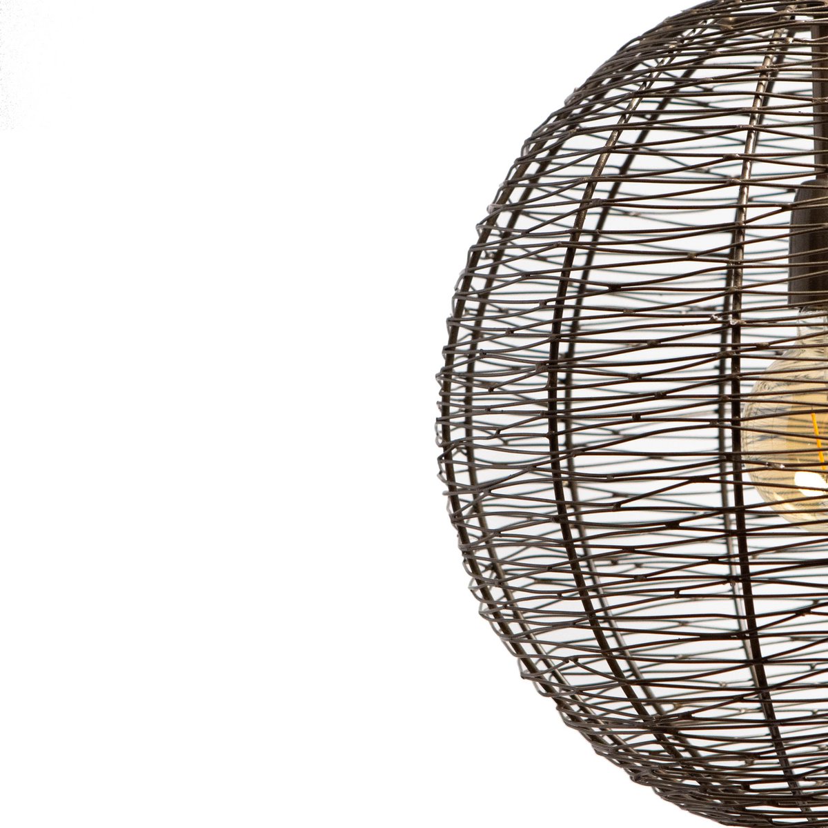 Hanglamp Metaal Antiek Brons Ø45x45cm