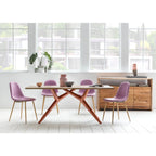 Dining table 180x100 cm with iron frame