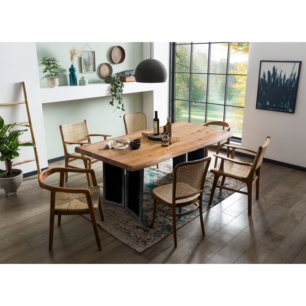 Dining table 200x100 cm Acacia wood