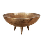 Grote aluminium bowl met organische vorm, ideaal voor fruit of decoratie.