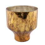 Gouden glazen vaas Vlam M in set van 8, woondecoratie