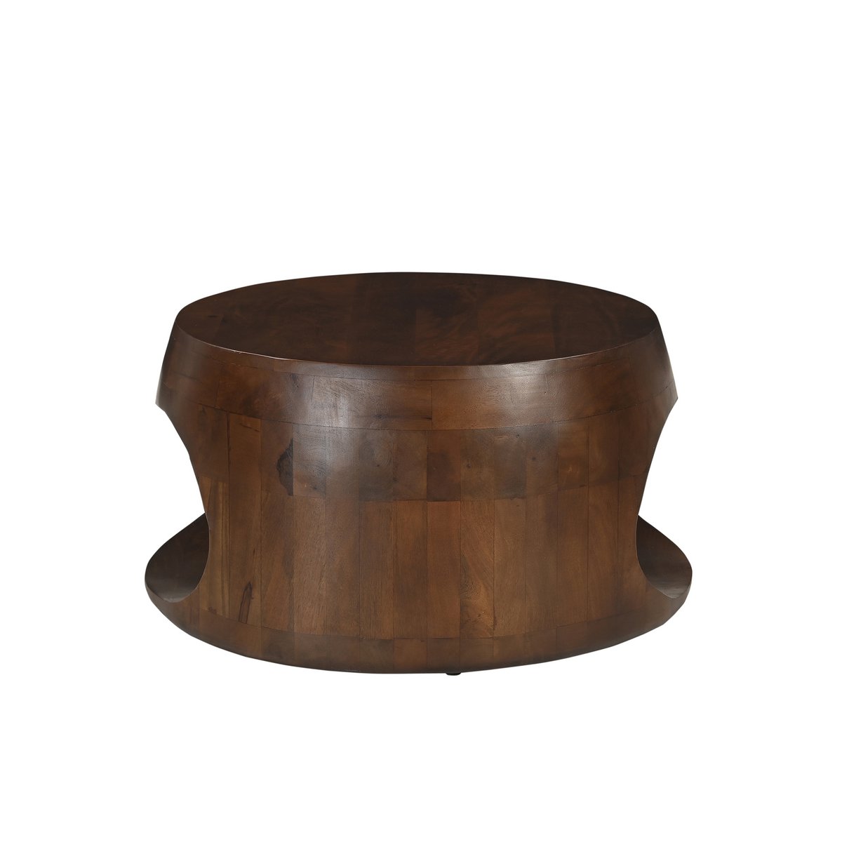 Round Coffee Table Made of Solid Mango Wood